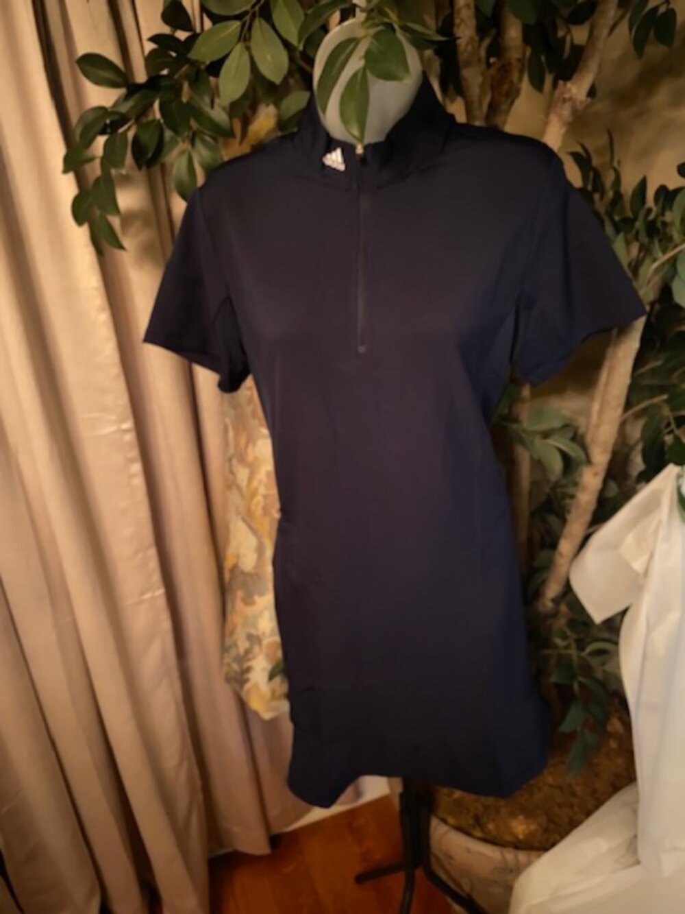 Adidas Golf Dress & Bike Shorts Set in Navy Blue--Size Large (NEW) - Picture 9 of 11